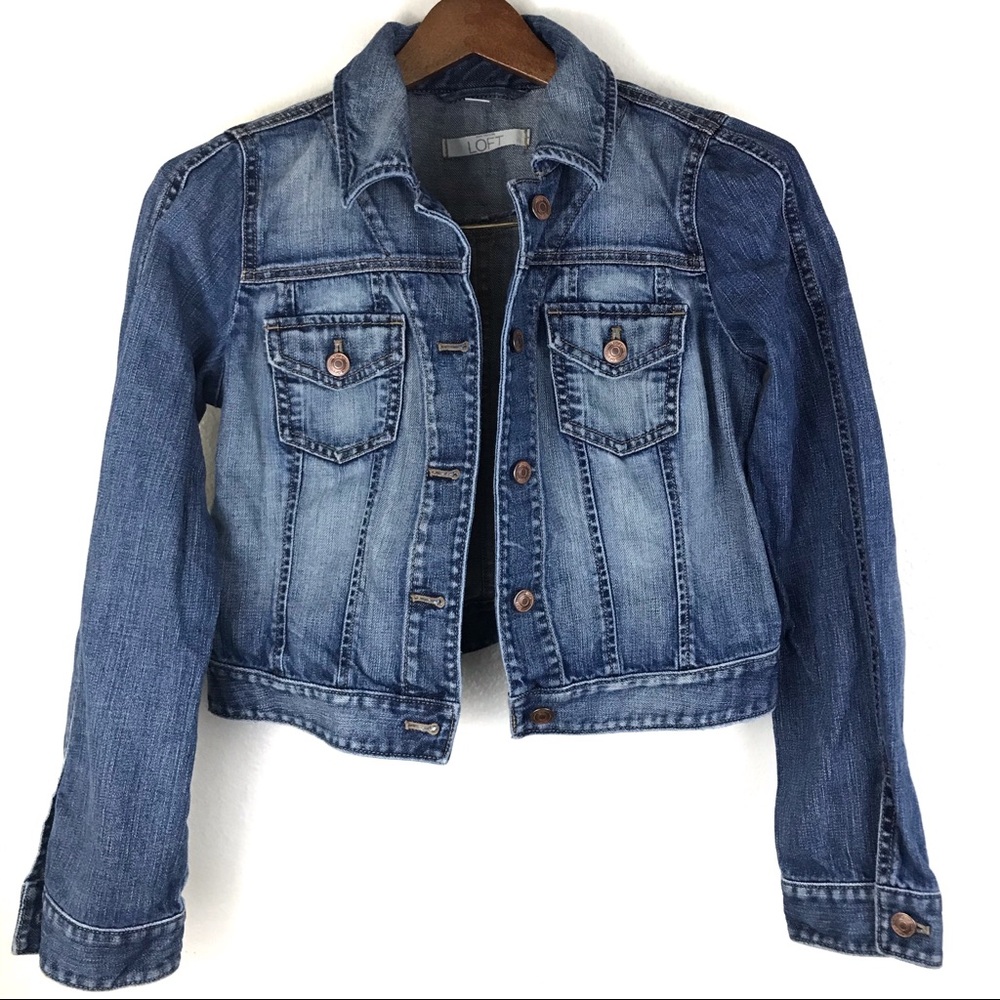 Ann Taylor Loft Blue Jean Jacket